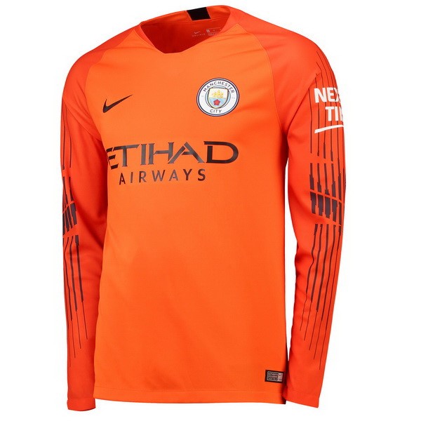 Camiseta Manchester City ML Portero 2018-19 Naranja